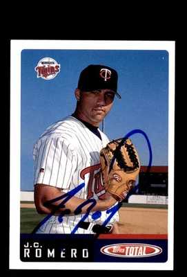 Signed Baseball Card Auto J.C. Romero 2002 Topps Total #811 Minnesota Twins - Image 1 of 2