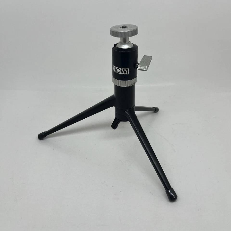 Vintage Ernst Leitz Wetzlar Tabletop Mini Metal Tripod ROWI Ball Head Germany - Image 1 of 4