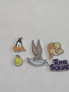 Croc Jibbitz Marble Looney Tunes Shoe Charm 5pc Lot Bugs Bunny Tweety Space Jam - Picture 1 of 6