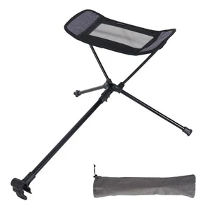 Portable Folding Adjustable Foot Rest Compatible with Camping and Lounge Chairs - Picture 1 of 6