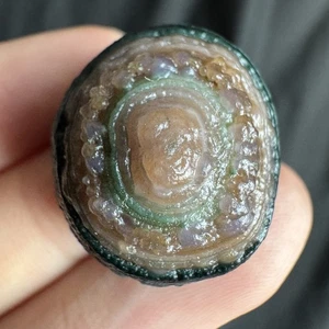 2.4cm-10g Premium Alxa Gobi Single-Eye Agate with 3D Relief Healing Crystal#3214 - Picture 1 of 7