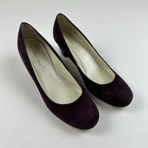 Bettye Muller Shoes Pumps Suede Heels size 6.5 US 36.5 EU Dark Red Burgundy - Picture 1 of 11