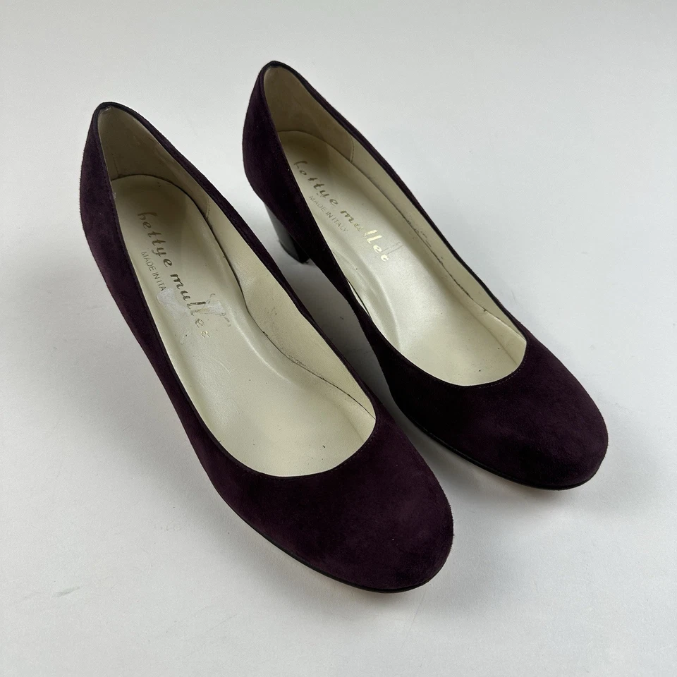 Bettye Muller туфли-лодочки замшевые каблуки размер 6,5 США 36,5 ЕС темно-красный бордовый - Изображение 1 из 4