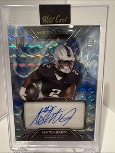 Ashton Jeanty 1/1 Auto 2025 Wild Card Metallix Blue Mosaic Foil - Foto 1 di 2