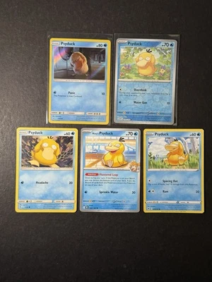 5 Psyduck Pokémon 卡系列全息 SM SWSH SV PTCG 近乎完好/LP A2 — 第 1/2 张图片