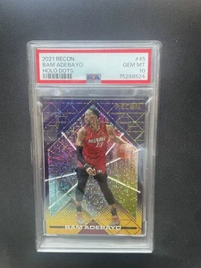 2021 Panini Recon Bam Adebayo Holo Dots #45 PSA 10 - Picture 1 of 4