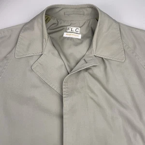 80s Brooks Brothers Trench Coat 40R Mens Unlined Beige VGUC - Picture 1 of 12