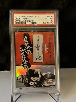 2024 Signature Class Brent Jones Supreme Signers Gem Mt 10 - Изображение 1 из 2