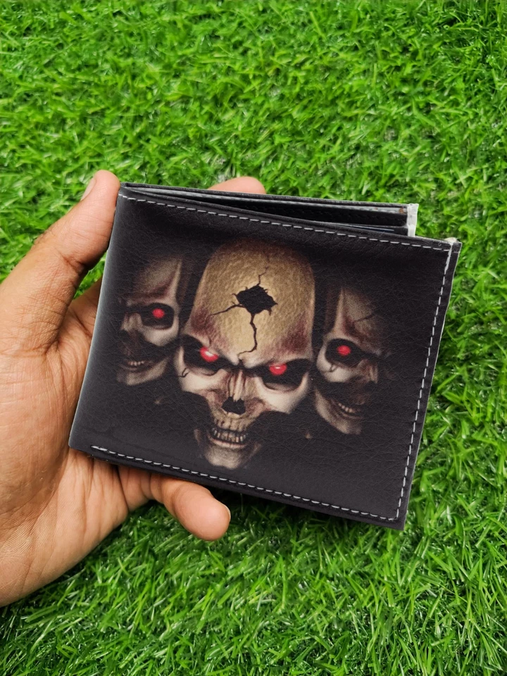 Men Leather Bifold Exotic Wallet with gift box - Image 1 of 3