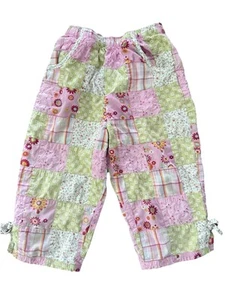 Girls Flapdoodles Khaki Embroidered Capri Pants Size 6x - Picture 1 of 6