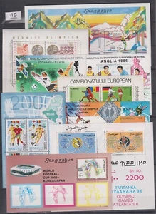 MB SOMALIA, ROMANIA - MNH - 10 S/S - SOCCER, SPORTS, SPACE, OLYMPICS - Imagen 1 de 1