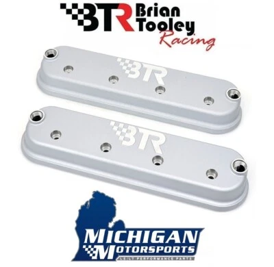 BTR Silver LS Valve Covers -No Coil Mounts- Cast Aluminum Brian Tooley LS1 LS3 - Image 1 of 4