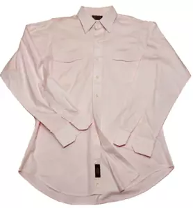 Schaefer Outfitter Mens Shirt Size Large Button Down Pink Cotton French Cuff USA - Picture 1 of 7