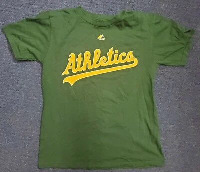 Oakland A's Green S/S t-shirt #52 Cespedes youth sz M (8/10) - Image 1 of 2