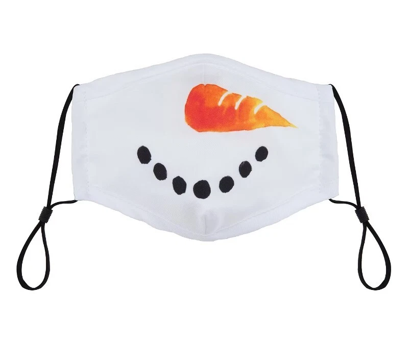 Land Liberty Kids Youth Boys Girls Holiday Unisex Face Mask Snowman Nose Mouth - Image 1 of 1