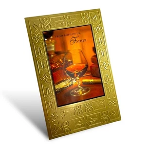 Heartfelt HAPPY BIRTHDAY Card FOR FATHER, Drink by American Greetings + Envelope - Picture 1 of 4