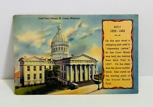 St Louis MO Court House Dred Scott Trial MISSOURI Auction VINTAGE POSTCARD - Picture 1 of 5