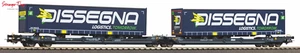 Piko Expert CEMAT T3000e Flat Wagon w/Dissegna Containers VI 1:87 HO Gauge - Picture 1 of 1