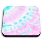 1x Square Fridge MDF Magnet Pink Tie Dye Pattern Pastel Hippy #53165