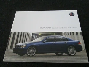 BMW ALPINA B7 2007 2008 catálogo de ventas 500 hp EE. UU. E66 serie 7 folleto E65 E66 - Imagen 1 de 4