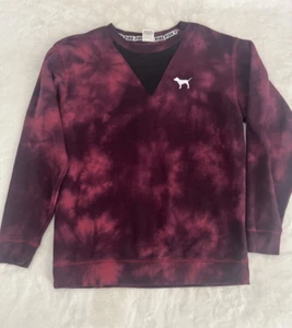 Victoria’s Secret PINK Sweatshirt Women’s S Purple Tie Dye Pullover Top - Picture 1 of 8
