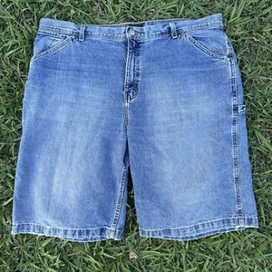Vtg No Boundaries Jean Shorts Mens 42 Denim Jorts Baggy Skate Y2K Grunge Nobo - Picture 1 of 8