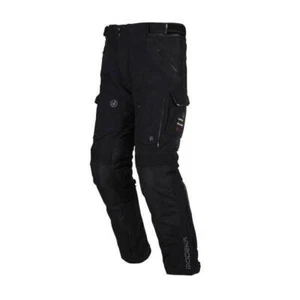 MODEKA Panamericana 2 wasserdichte 3 in 1 Motorradhose schwarz - Größe wählbar - Bild 1 von 2