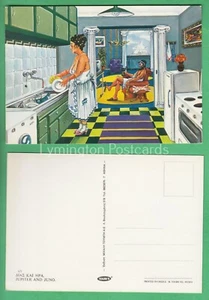 🌞JÚPITER Y JUNO - BROMA SEXISTA: TARJETA DE CÓMIC GRIEGA: TOUBI'S😊COMPRA 2 OBTÉN 1 GRATIS - Imagen 1 de 1