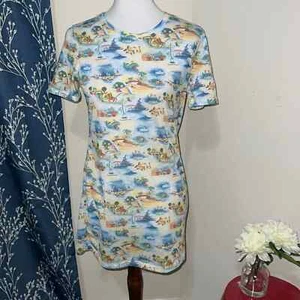 Disney Parks Disneyland Disney World Throwback Lands T-Shirt Dress Girls Large - Picture 1 of 9