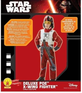 Rubie's Star Wars Deluxe Poe X-Wing Fighter Fancy Dress Halloween 7-8 Years Old - Picture 1 of 2