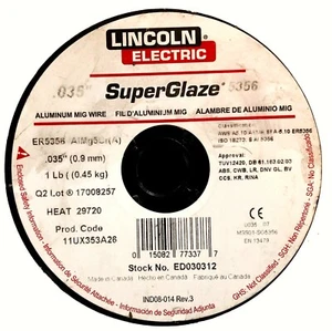 Assorted Size, LINCOLN ELECTRIC, Super Glaze ® ALUMINUM WIRE Spools - Picture 1 of 23