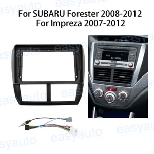 9'' Car Radio Stereo Frame Fascia w/Harness for Subaru Forester Impreza 2007~12 - Bild 1 von 5