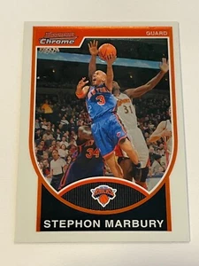 2007-08 Bowman Chrome Basketball #91 - Stephon Marbury - New York Knicks - Picture 1 of 2