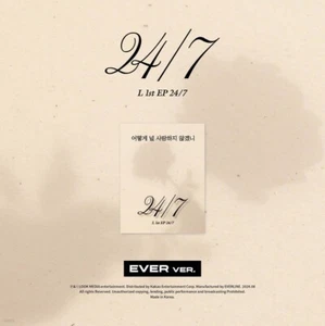 K-POP L KIM MYUNG SOO 1er EP Álbum 24/7 EVER Ver. Tarjeta QR + acordeón + tarjeta fotográfica - Imagen 1 de 11