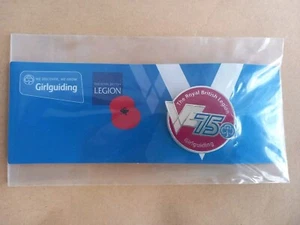 Girlguiding VE Day 75th Anniversary Pin Badge - Picture 1 of 3