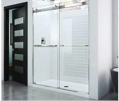 DreamLine Essence 56 In. To 60 In. X 76 In. Semi-Frameless Sliding Shower Door - Image 1 of 1