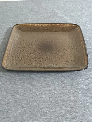 Gibson Kenzo Square Reactive Glaze 10.5 inch Square Stoneware Dinner Plate - Image 1 of 4