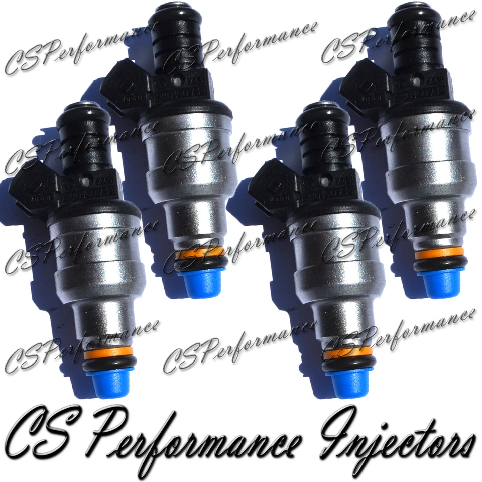 Bosch Fuel Injectors Set (4) for 85-92 Volvo 740 2.3L I4 745 86 87 88 89 90 91 - Image 1 of 1