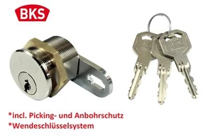 BKS Helius WS42 lever cylinder/furniture lock/cabinet lock thread diameter M28 - Picture 1 of 6