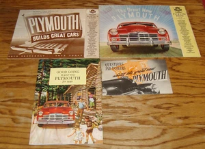 Folleto de venta manual del propietario de Plymouth 1949 lote de 4 49 Special De Luxe - Imagen 1 de 1