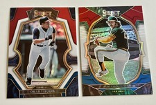 OMAR VIZQUEL + CATFISH HUNTER 2023 Select Baseball Red, White & Blue Prizm 