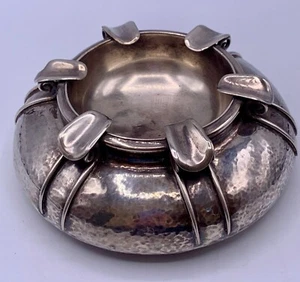 ANTIK WUNDERSCHÖN 283 gr. STERLINGSILBER ASCHENBECHER SIGNIERT J. ROCA BARCELONA - Bild 1 von 10