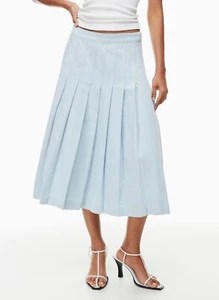 Aritzia Babaton Perspective Midi Denim Skirt - Size 8 - Picture 1 of 6