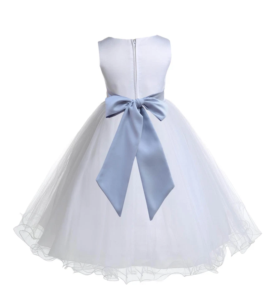 Flower Girl Dress Birthday Wedding Bridesmaid Formal Pageant Recital Graduation - Image 1 of 1