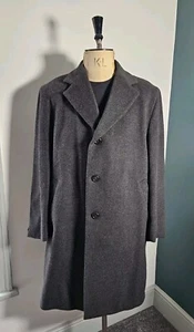 Gieves & Hawkes Crombie Wollmantel Herren UK 44/46 schwer dunkelgrau 60er/70er Jahre - Bild 1 von 17
