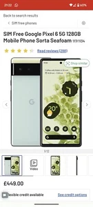 Google Pixel 6 - 128GB - Sorta Seafoam (Unlocked) - Afbeelding 1 van 9