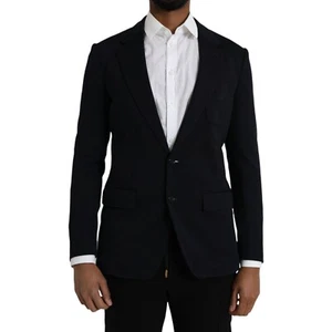 DOLCE & GABBANA Blazer Blue Wool Notch Single Breasted Coat IT48/US38/M 2330usd - Picture 1 of 10