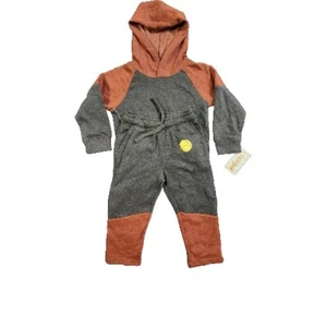 Cat & Jack 2 Piece Boys Sweat Shirt/sweat Pants Set (Red & gray) Size 2T - Picture 1 of 5