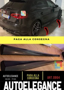 0964✨MINIGONNE LATERALI PER AUDI A3 8V SPORTBACK 2012-2019 SOTTO PORTA S3 SLINE✨ - Foto 1 di 16