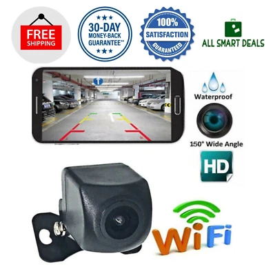 Camara De Reversa Para Carro Auto WIFI Inalambrica HD Con Vision Nocturna - Image 1 of 4